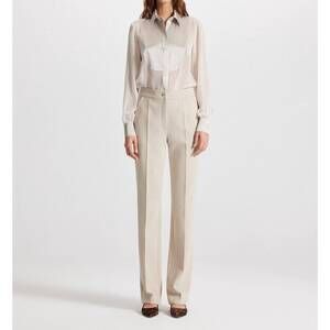 NEW THEO THE LABEL daphne high-waist pant in stone